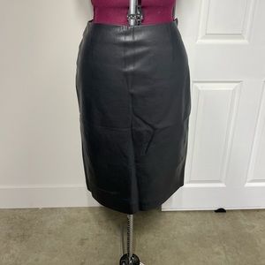Cato faux leather pencil skirt - black